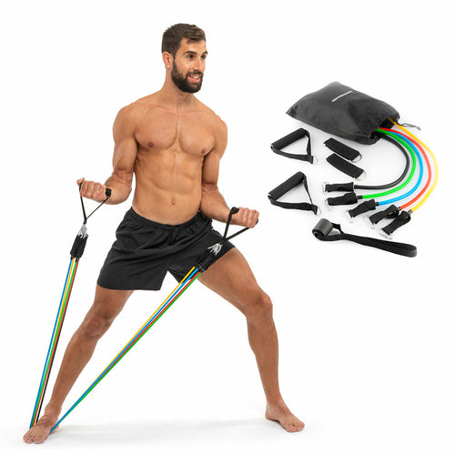 Rebainer Pro Resistance Band Kit — 5-Level Set with Accessories & Training Guide